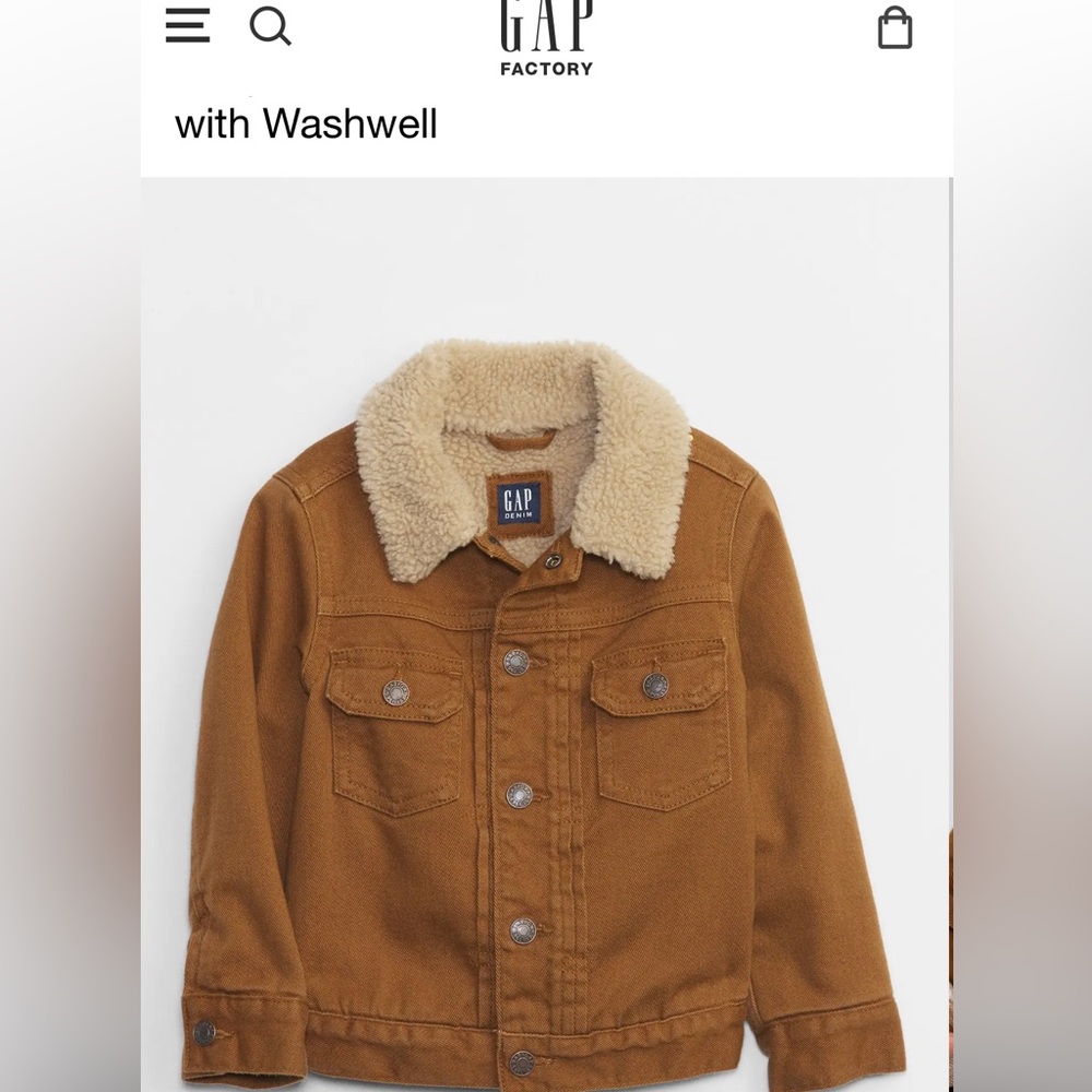 babyGap Sherpa Icon Denim Jacket with Washwell